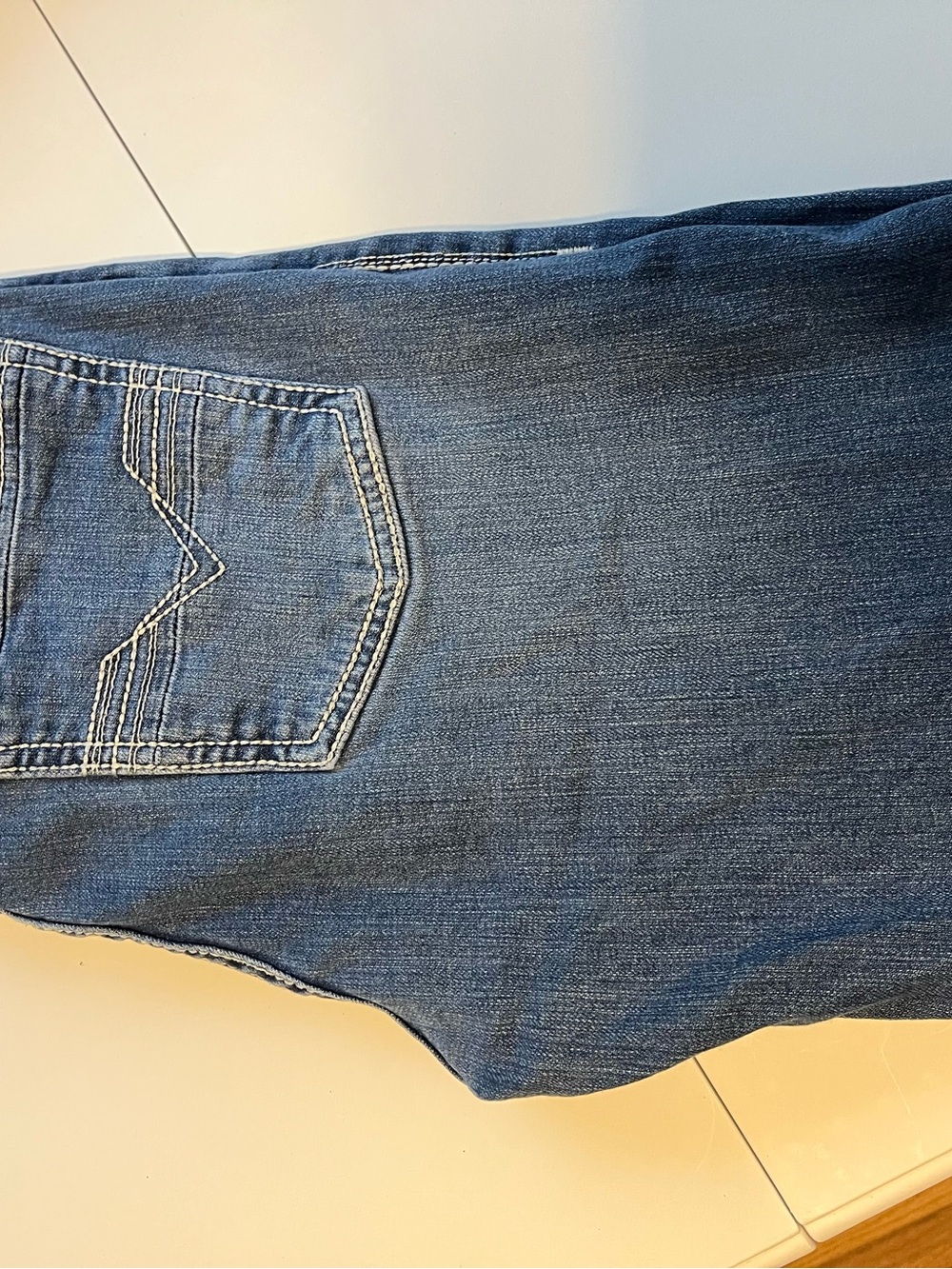 Classic men’s Rock and Roll Blue Denim Jeans - Casual Everyday Fit 34/30 - Picture 2 of 8